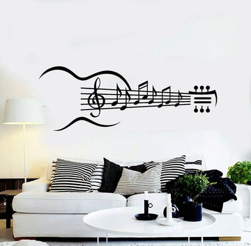 guitar wall sticker