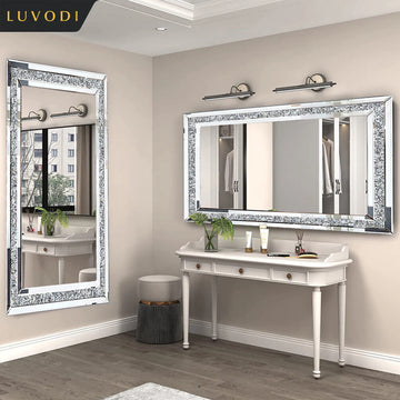LUVODI Large Silver Sparkly